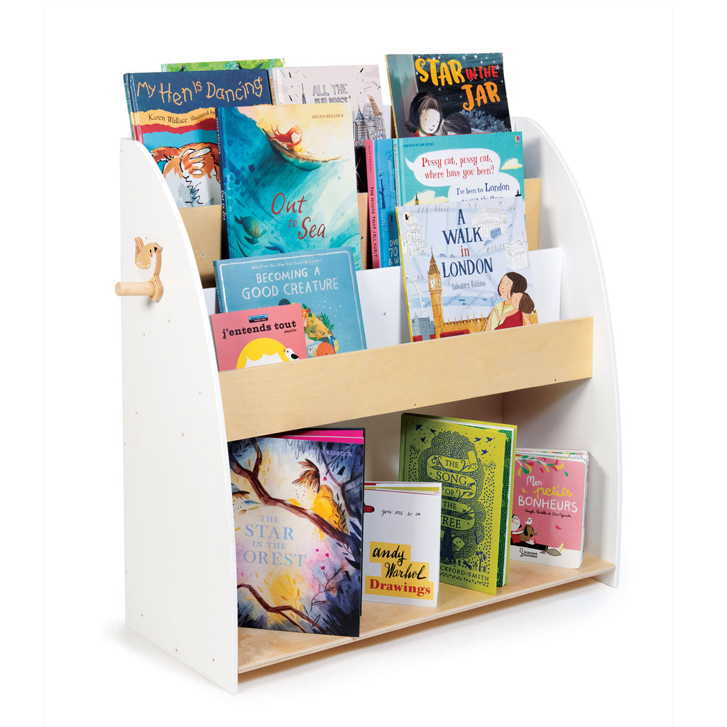 tenderleaf toys furniture wooden bookcase for children