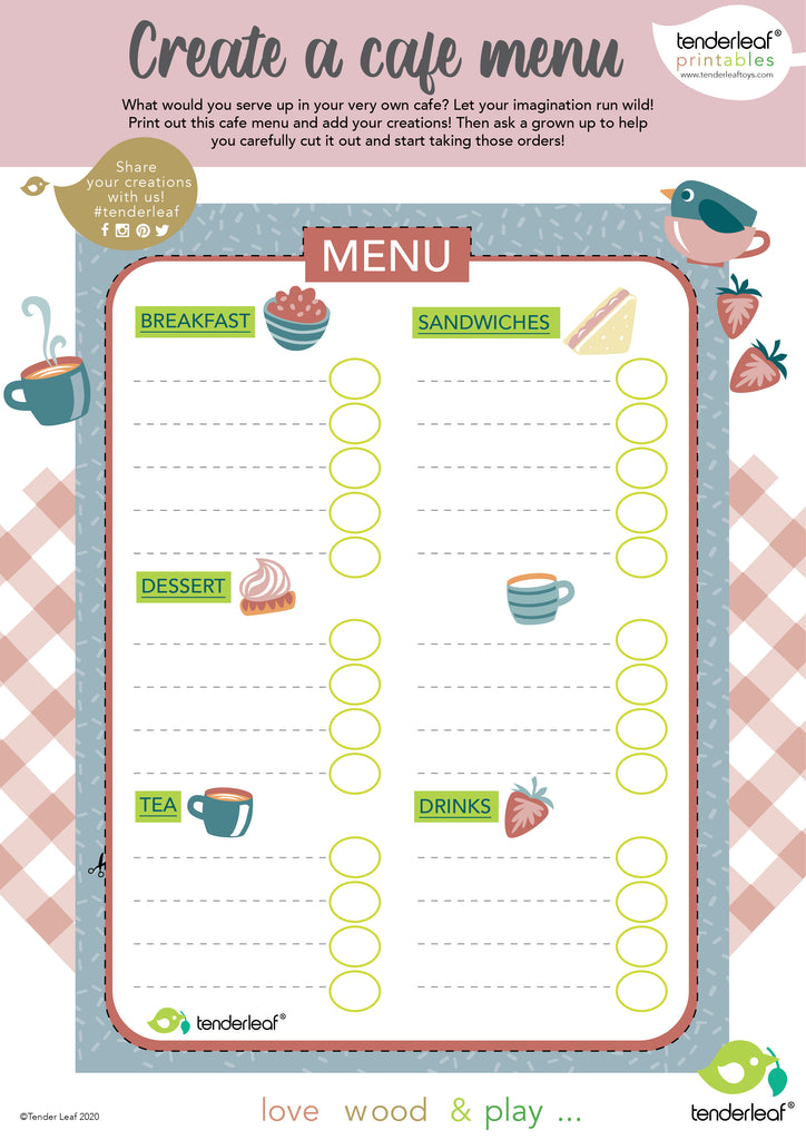 Bird's Nest Cafe printable