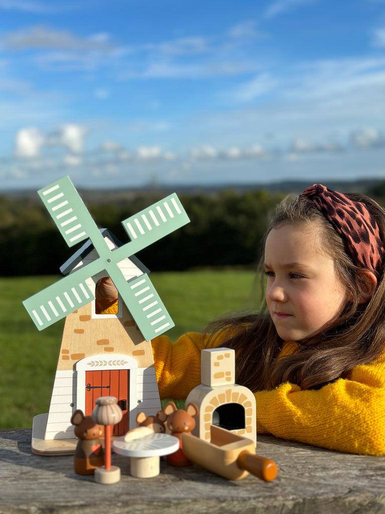 merrywood tales windmill with small animal family