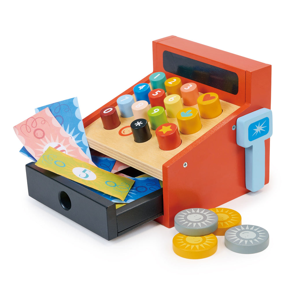 A till toy by Mentari, pay for your groceries.