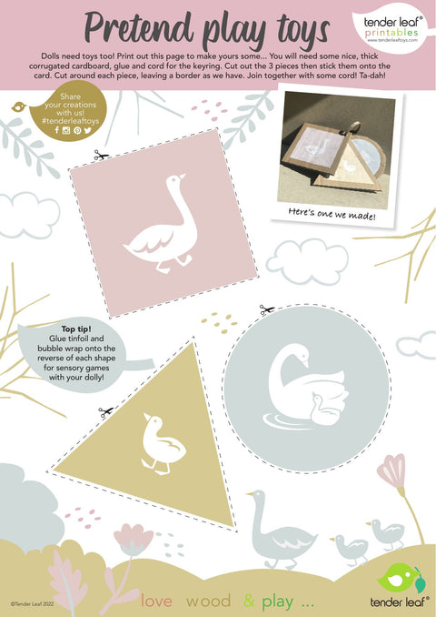 Sweet Swan Dolly Bed