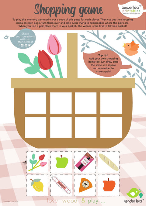 Wicker Shopping Basket