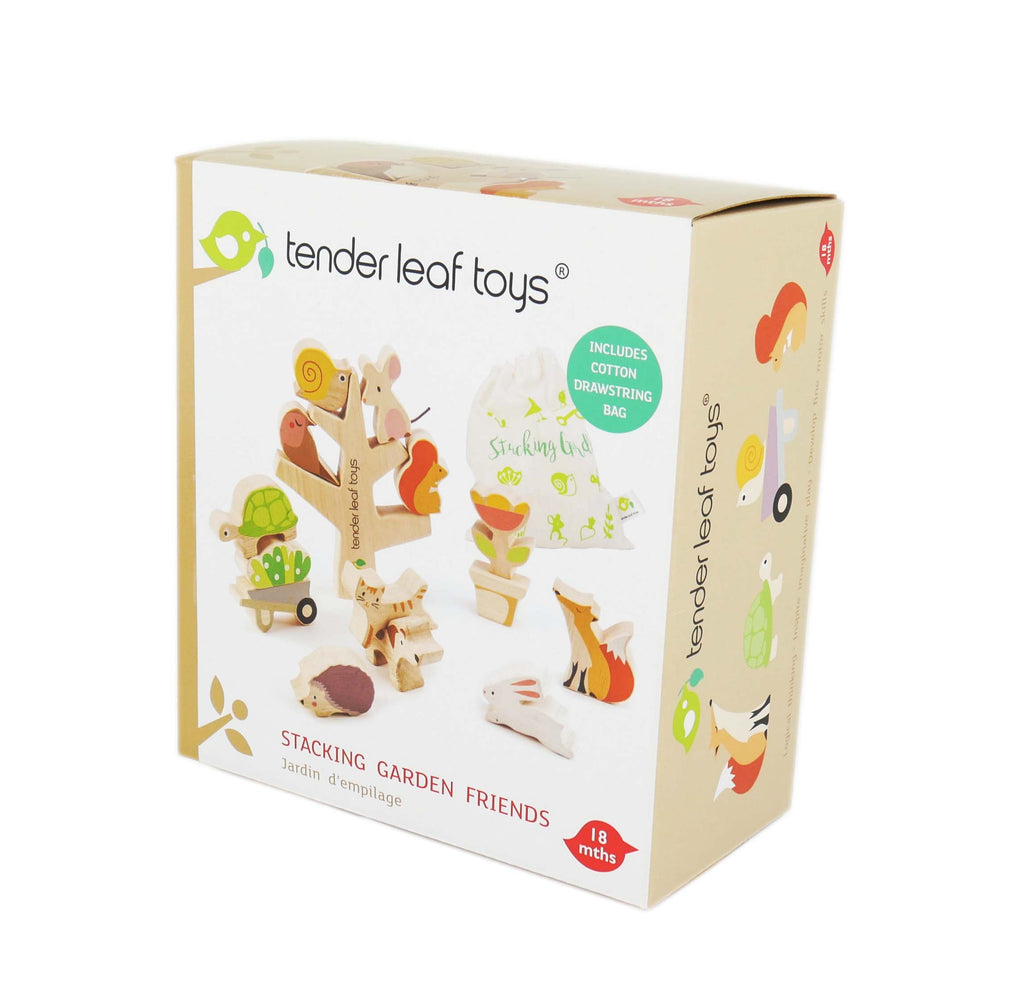 Tender Leaf wooden stacking garden friends toy