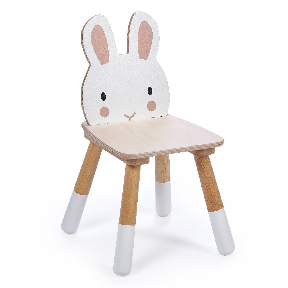 Tender Leaf Toys wooden Rabbit themed chair for children made from top quality plywood and sustainable rubber wood
