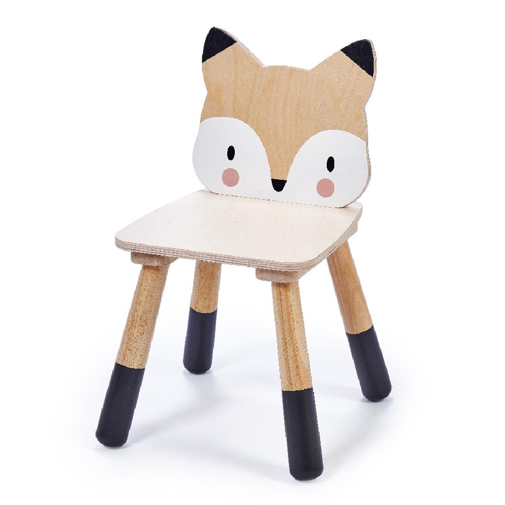 Tender Leaf Toys wooden fox themed chair for children made from top quality plywood and sustainable rubber wood