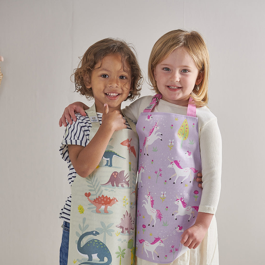 unicorn wipe clean apron for children