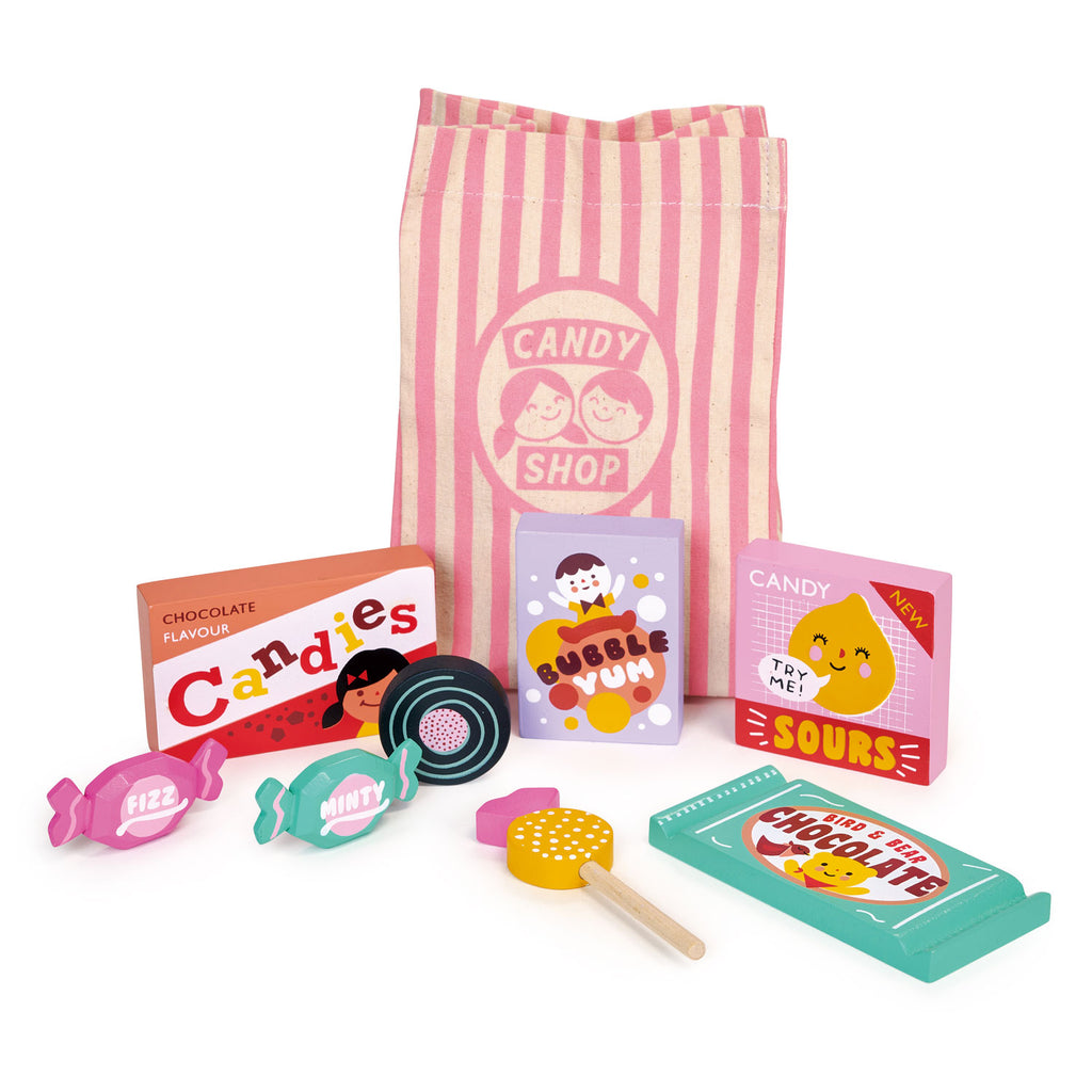 wooden candy shop play food mentari