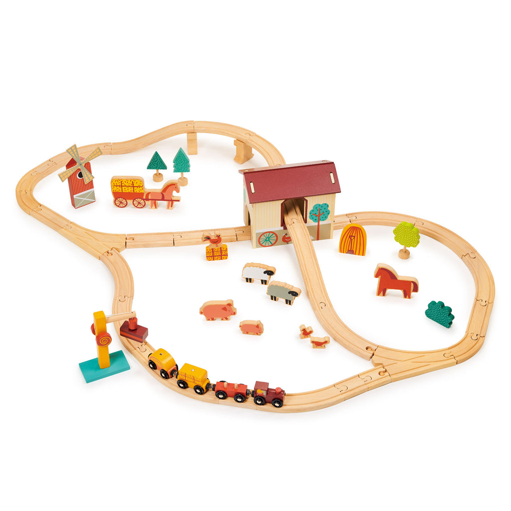 The Farmyard Train Set by Mentari.