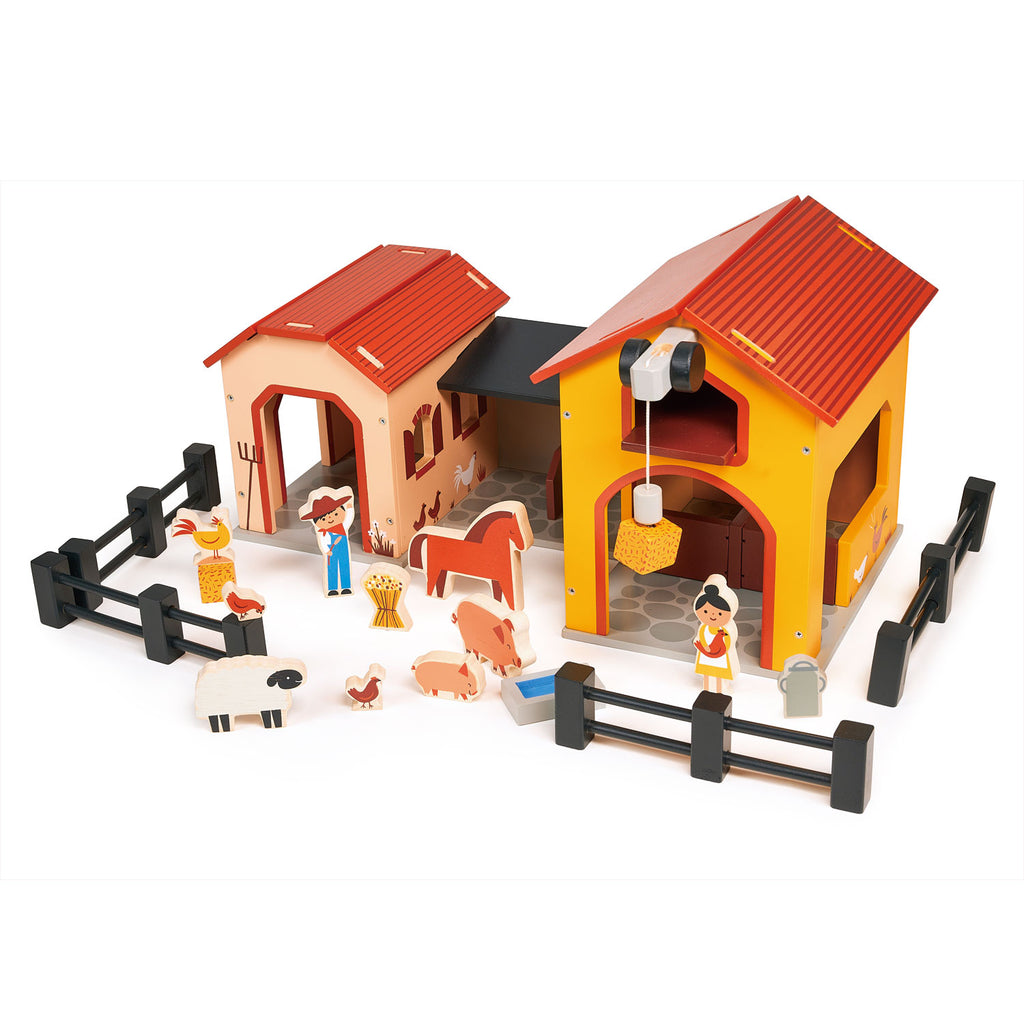 wooden farm ranch toy