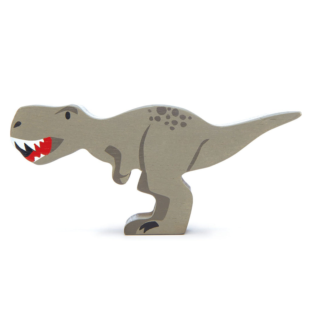 Tenderleaf wooden toys dinosaur animal and shelf set educational toy