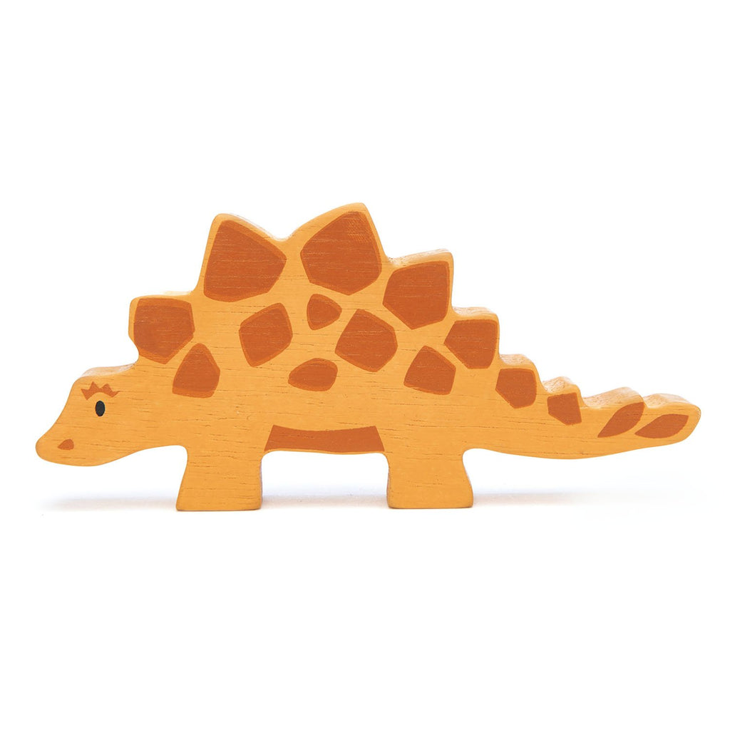 Tender Leaf wooden dinosaur toy in orange
