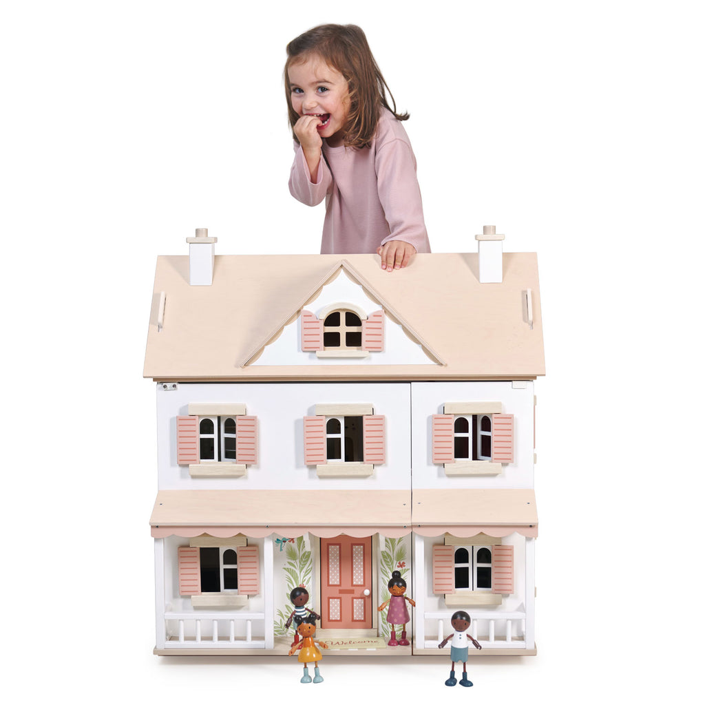 tenderleaf luxury wooden dolls house for children classic traditional sustainable luxury