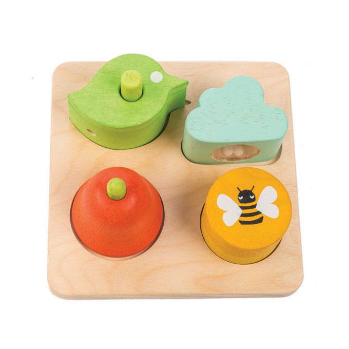 Tender Leaf wooden educational Audio Sensory Tray for toddlers