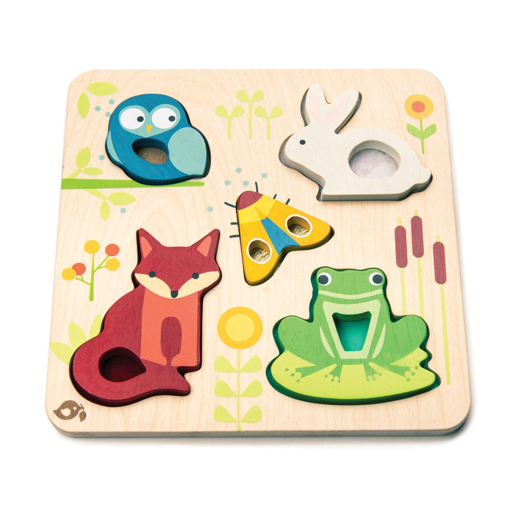 Tender Leaf toys wooden educational puzzle based on woodland animals
