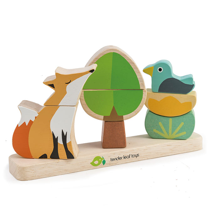 Tender Leaf wooden toy Foxy Magnetic Stacker