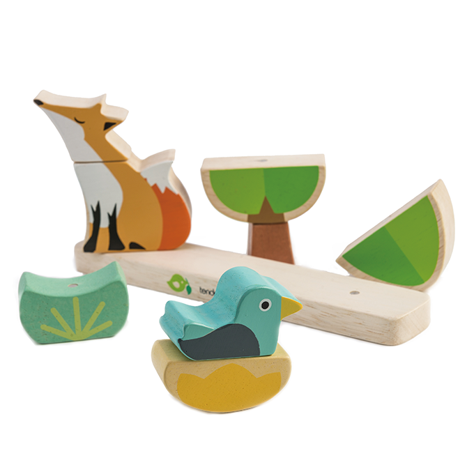 Tender Leaf wooden toy Foxy Magnetic Stacker