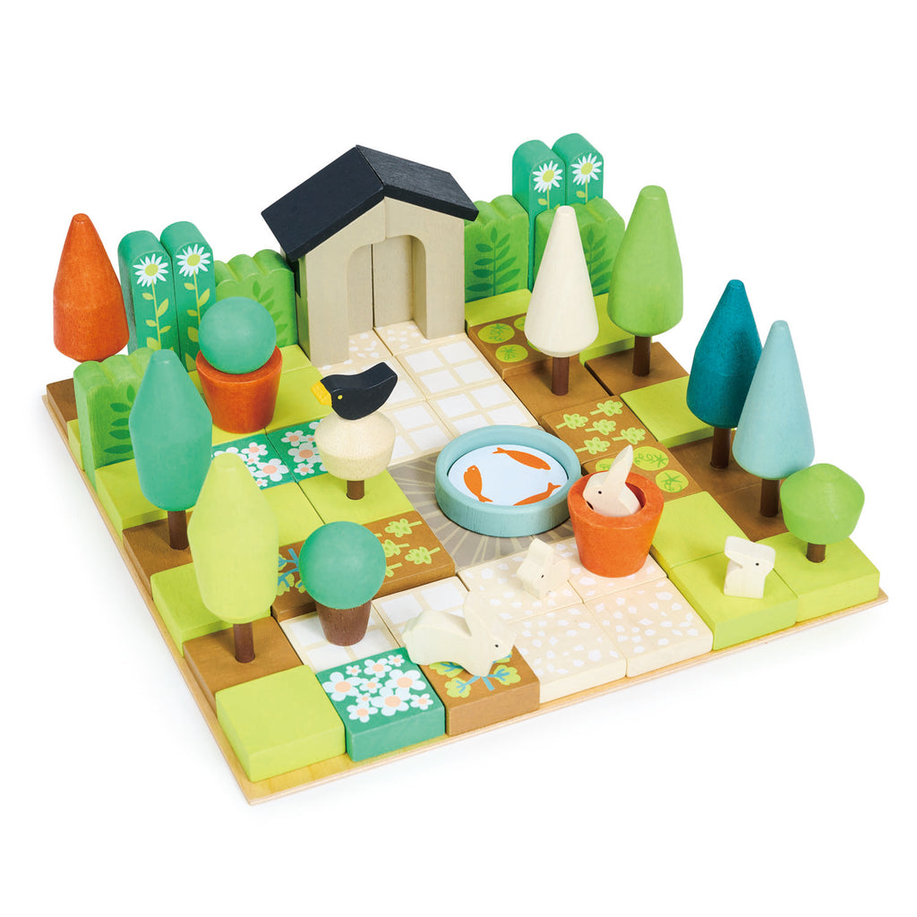 wooden open ended plastic-free garden toy for children