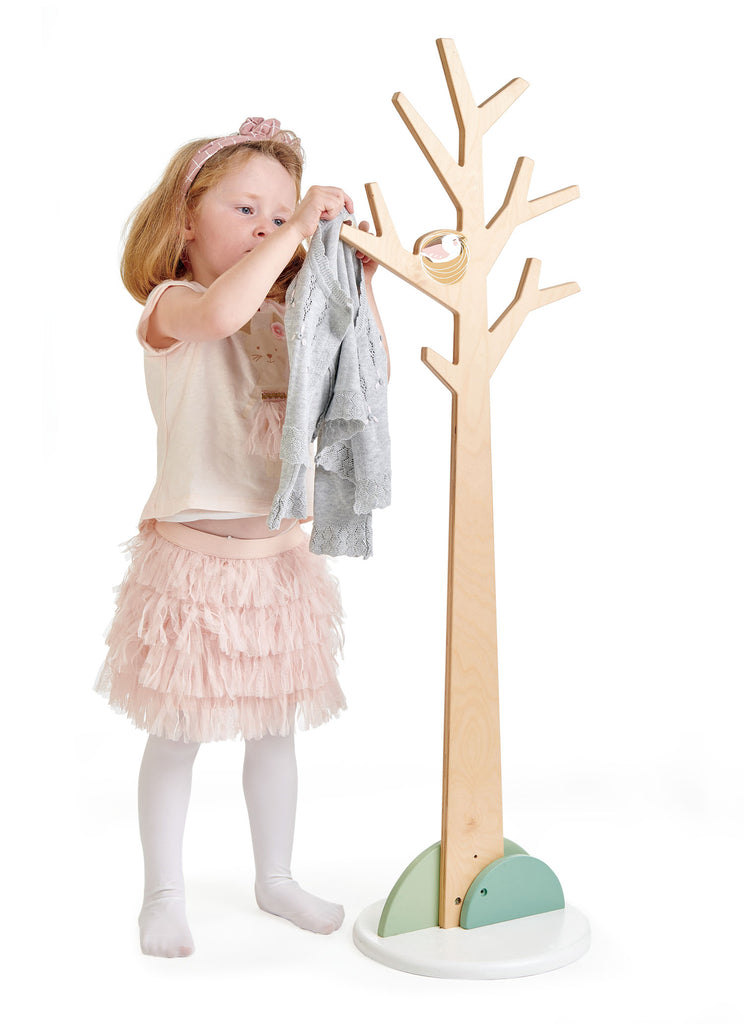 Tender Leaf Toys wooden coat stand for children's bedroom