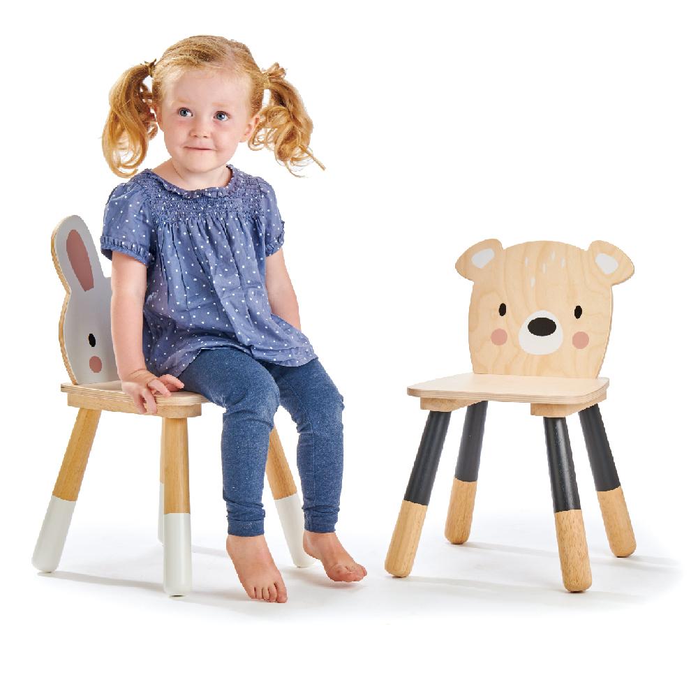 Tender Leaf Toys wooden Deer themed chair for children made from top quality plywood and sustainable rubber wood
