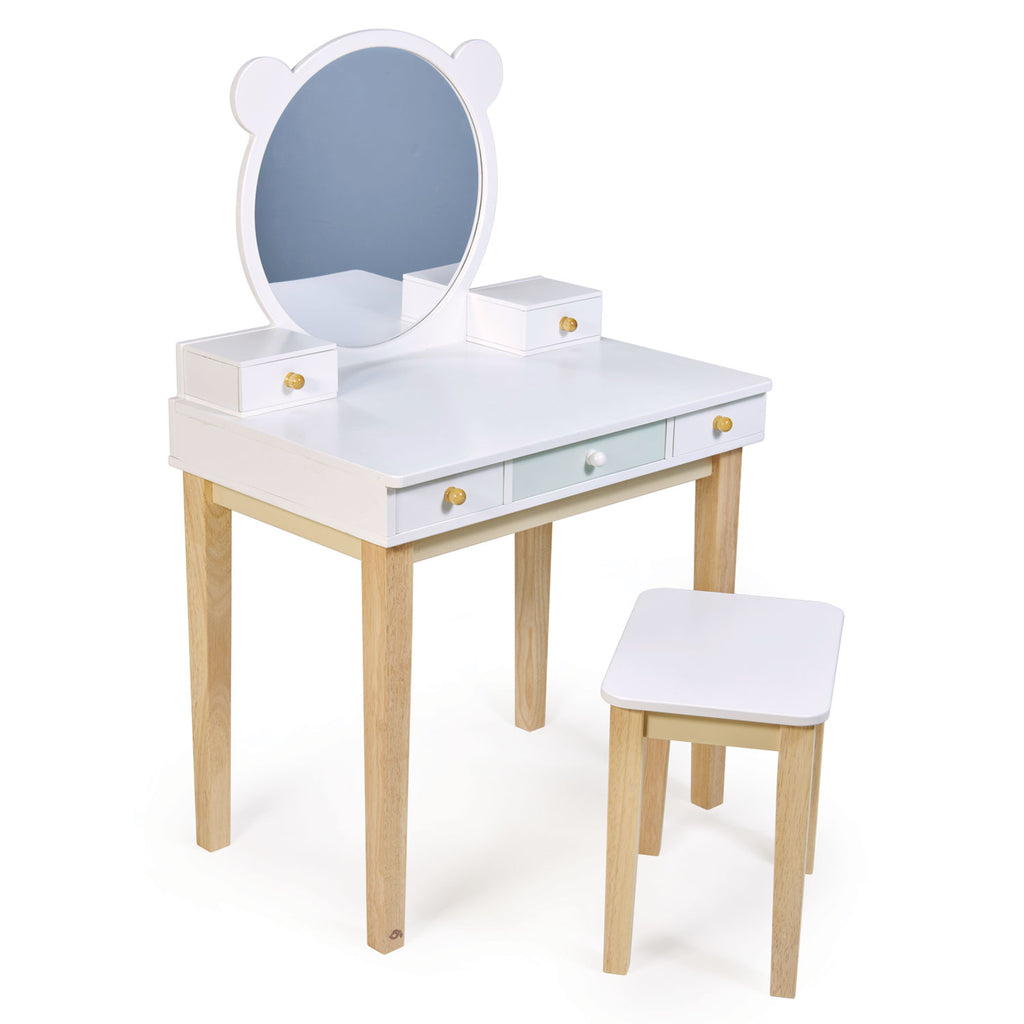 Tender Leaf Toys furniture wooden dressing table with mirror