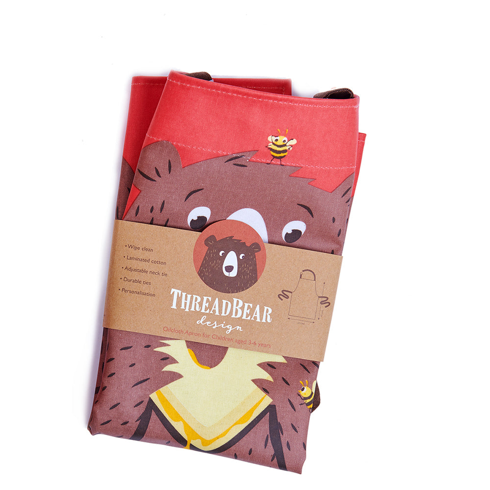 ThreadBear Design Biodegradable London theme Aprons with in blue